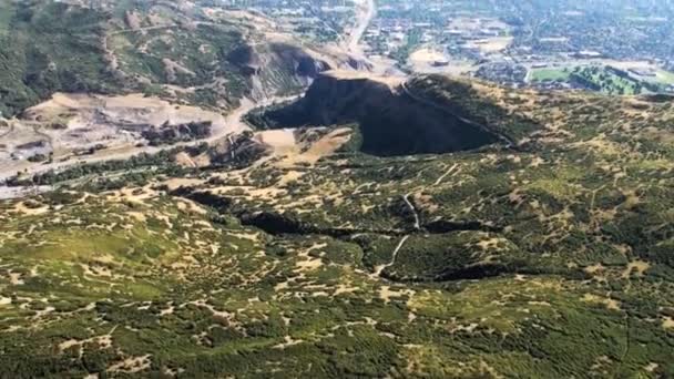 Havadan Görünümü Provokatör Kanyon Ağız Gün Boyunca Provo Utah Filme — Stok video