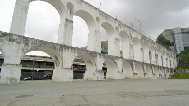 Arcos Lapa Pan Río Janeiro Brasil — Vídeo de stock