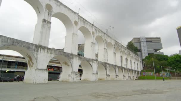 Pan Arcos Lapa Rio Janeiro Brazylia — Wideo stockowe