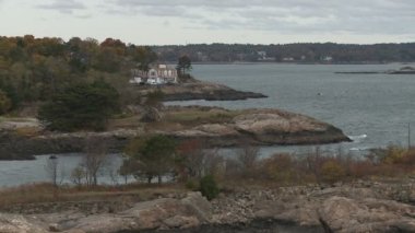 Marblehead sonbaharda yakınındaki Massachusetts şeridinin atış.