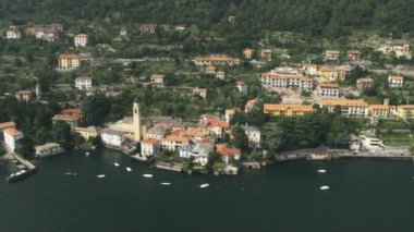Lake Como İtalya şeridinin Pan.
