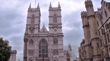 Sabit görünüm Londra Westminster Abbey Kilisesi.