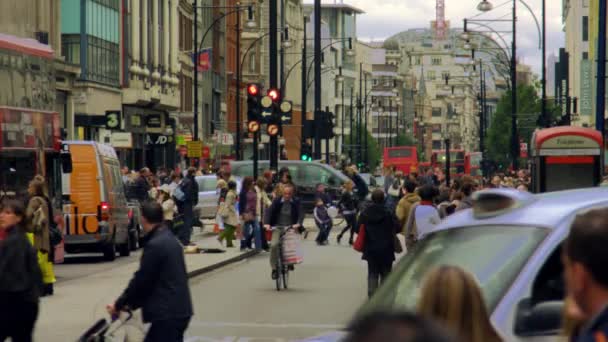 Londres Octobre 2011 Prise Vue Immobile Oxford Street North Soho — Video