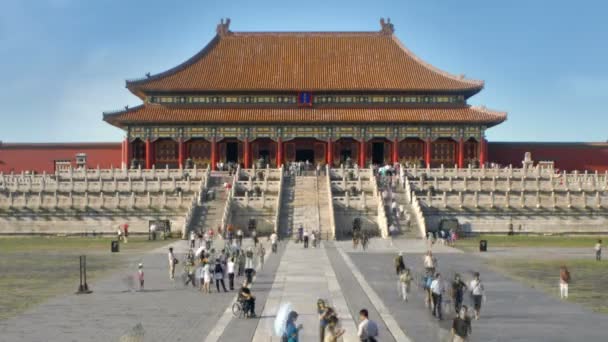 紫禁城在中国复杂的宽延时 — 图库视频影像