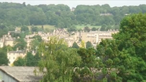 Sebuah Zoom Out Shot Kota Inggris — Stok Video