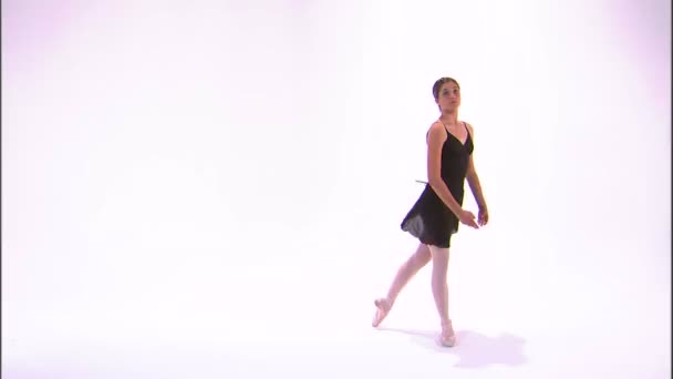 Shot Ballerina Dancing — Stock Video