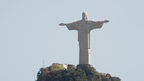 Rio Janeiro Brasil Junio 2013 Fotografía Estatua Cristo Redentor Con — Vídeo de stock