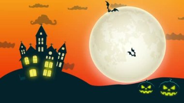 Cadılar bayramı arka planında kabak ve cadılar bayramı arka planında yarasalar