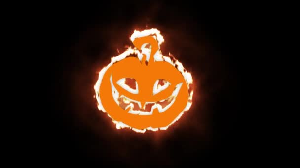 Una Scena Sul Tema Della Festa Popolare Halloween Con Pipistrelli — Video Stock