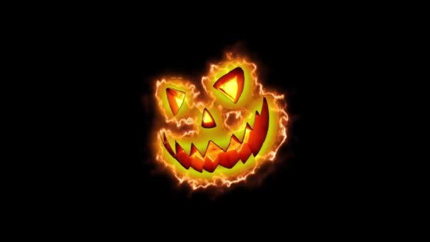Eine Szene Zum Thema Des Beliebten Feiertags Halloween — Stockvideo