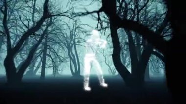 Popüler Bayram Cadılar Bayramı temalı bir sahne