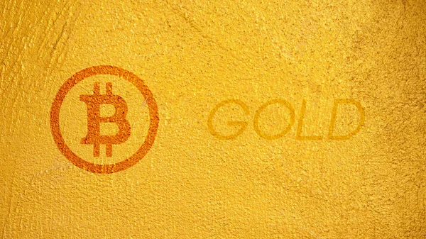 Virtuelle Kryptowährung Bitcoin — Stockfoto