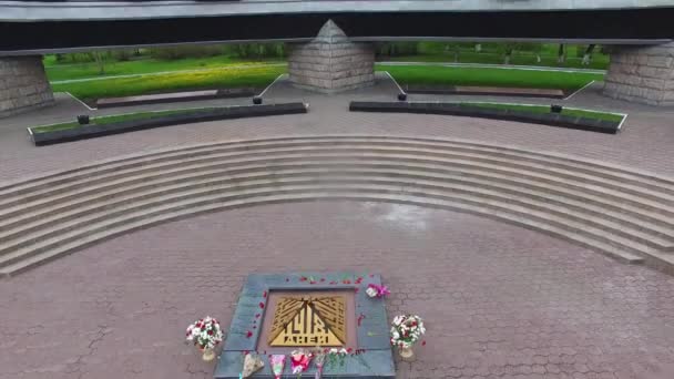 Uitzicht Stad Met Memorabele Opmerkelijke Plaatsen Van Boven — Stockvideo