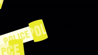 Kenarlarının farklı renginde yazıtların dikkatine sahip uyarı bandı 