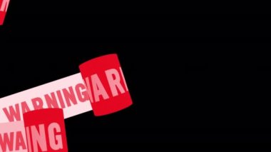 Kenarlarının farklı renginde yazıtların dikkatine sahip uyarı bandı 