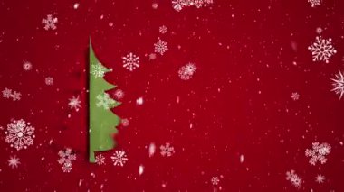 Noel ve yeni yıl tebrik kartı.