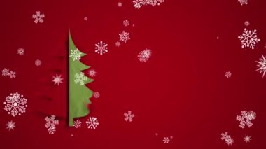 Noel ve yeni yıl tebrik kartı.