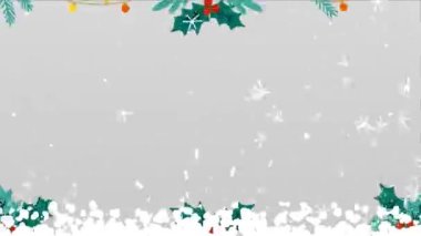 Noel ve yeni yıl tebrik kartı.