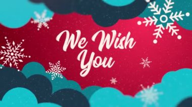 Noel ve yeni yıl tebrik kartı.