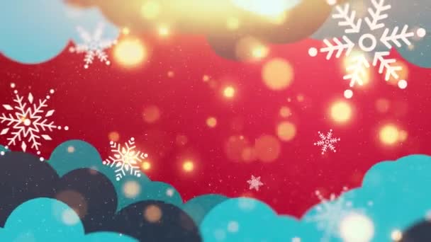 Tarjeta Felicitación Navidad Año Nuevo — Vídeo de stock