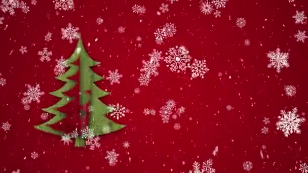 Natal Cartão Saudação Ano Novo — Vídeo de Stock