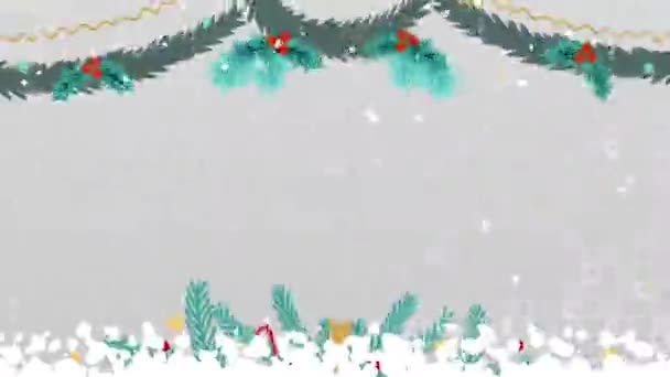 Noël Nouvelle Carte Voeux Année — Video