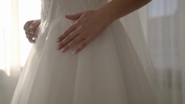 Esküvői Intro Film Szív Csipke Minta — Stock videók