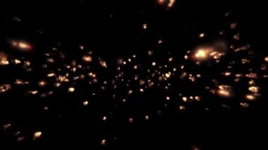 Ateş ve dinamik duman bulutları