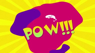 children's birthday greeting card in the form of a comic