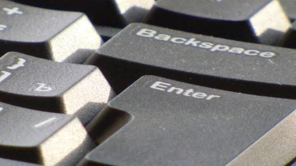 Keyboard Key Working Computer Keyboard Close — Stock Photo, Image