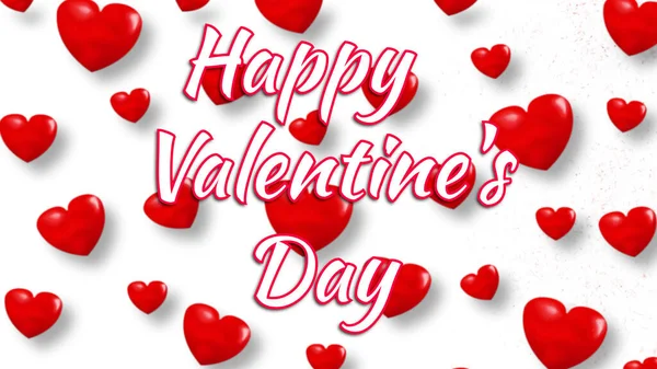 Grußkarte Zum Valentinstag Mit Liebeserklärung — Stockfoto
