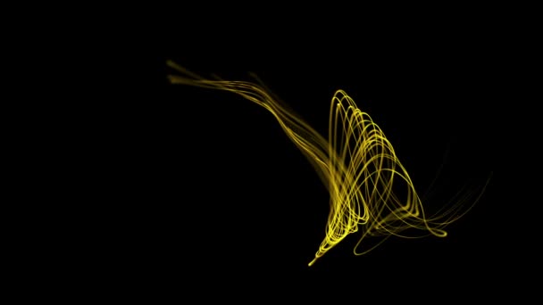 Абстрактный Фон Светящимися Линиями — стоковое видео