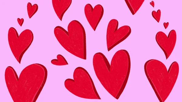Открытки День Святого Валентина Признанием Любви — стоковое фото