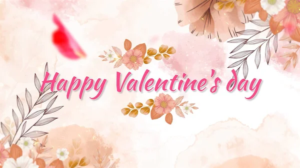 Biglietto Auguri San Valentino Con Dichiarazione Amore — Foto Stock