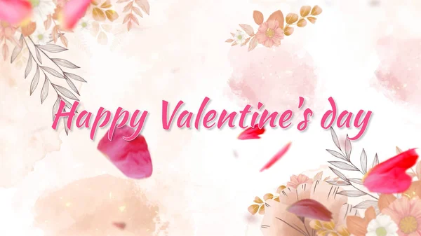 Carte Voeux Pour Saint Valentin Avec Une Déclaration Amour — Photo