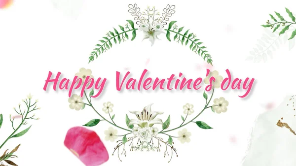 Cartão Saudação Para Dia Dos Namorados Com Uma Declaração Amor — Fotografia de Stock