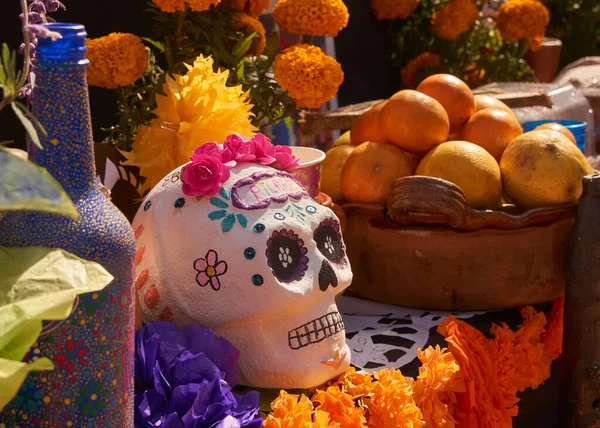 멕시코에서 조상을 축하하는 멕시코 전통죽은 자들의 — 스톡 사진