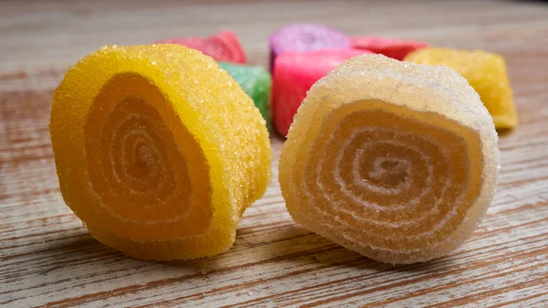 Pyszne Galaretki Cukierki Spirale Meksykańskie Cukierki — Zdjęcie stockowe