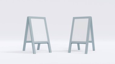 Beyaz arka planda ayakta duran 3D canlandırma kavramı. 3B Hazırlama.