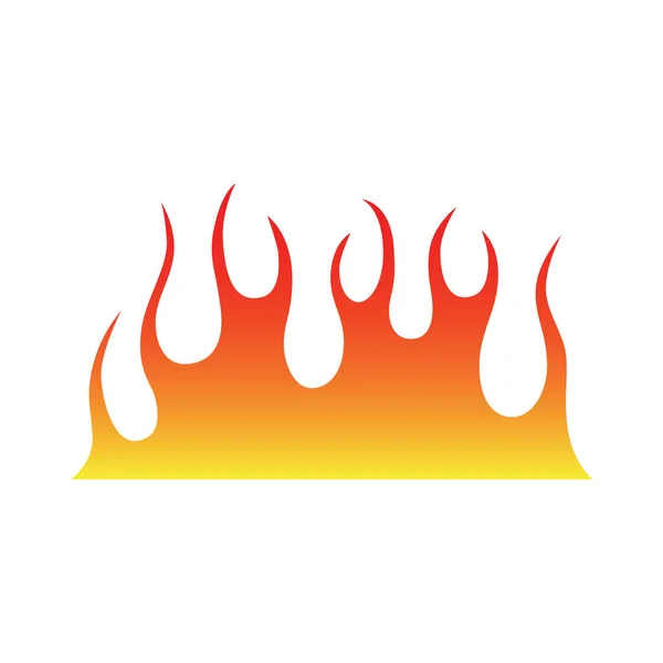 Огонь Пламя Изолированы Белом Фоне Дизайн Племенных Татуировок — стоковый вектор