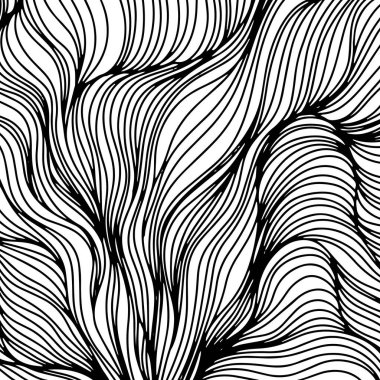 Abstract background. Thin black lines on white. Vector art. Cover layout template.