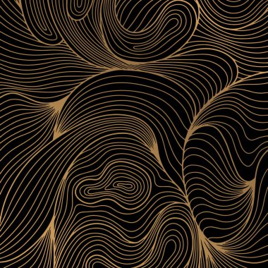 Vektör sanatı. Şablonu gizle. Dalgalı eğri çizgi arkaplanı