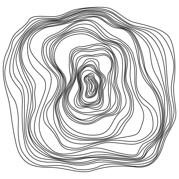 Anéis Árvores Abstratas Conceito Mapa Topográfico Vetorial Fundo Sem Emenda — Vetor de Stock