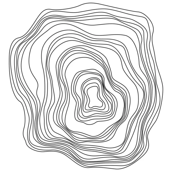 Anéis Árvores Abstratas Conceito Mapa Topográfico Vetorial Fundo Sem Emenda — Vetor de Stock