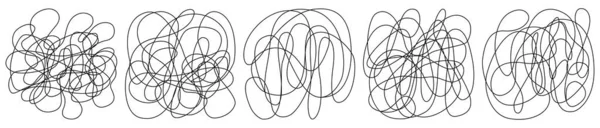Pencil Sketch Textures Hand Drawn Doodles Set White Black Vector — 스톡 벡터