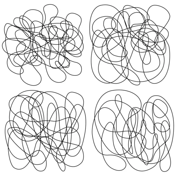 Pencil Sketch Textures Hand Drawn Doodles Set White Black Vector — Stockvector