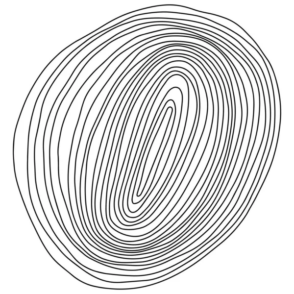 抽象的な木の輪 ベクトル地形図の概念 シームレスな背景 白地に細い黒線 — ストックベクタ