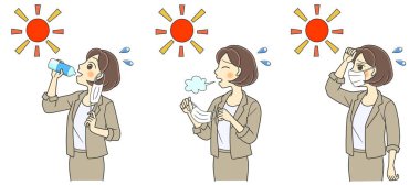 Yüz maskeli genç bir kadının üç sahnesi