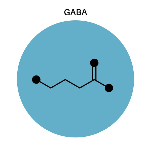 Icono de fórmula GABA — Vector de stock