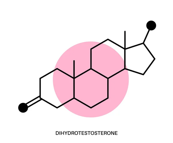 DHT chemische formule — Stockvector